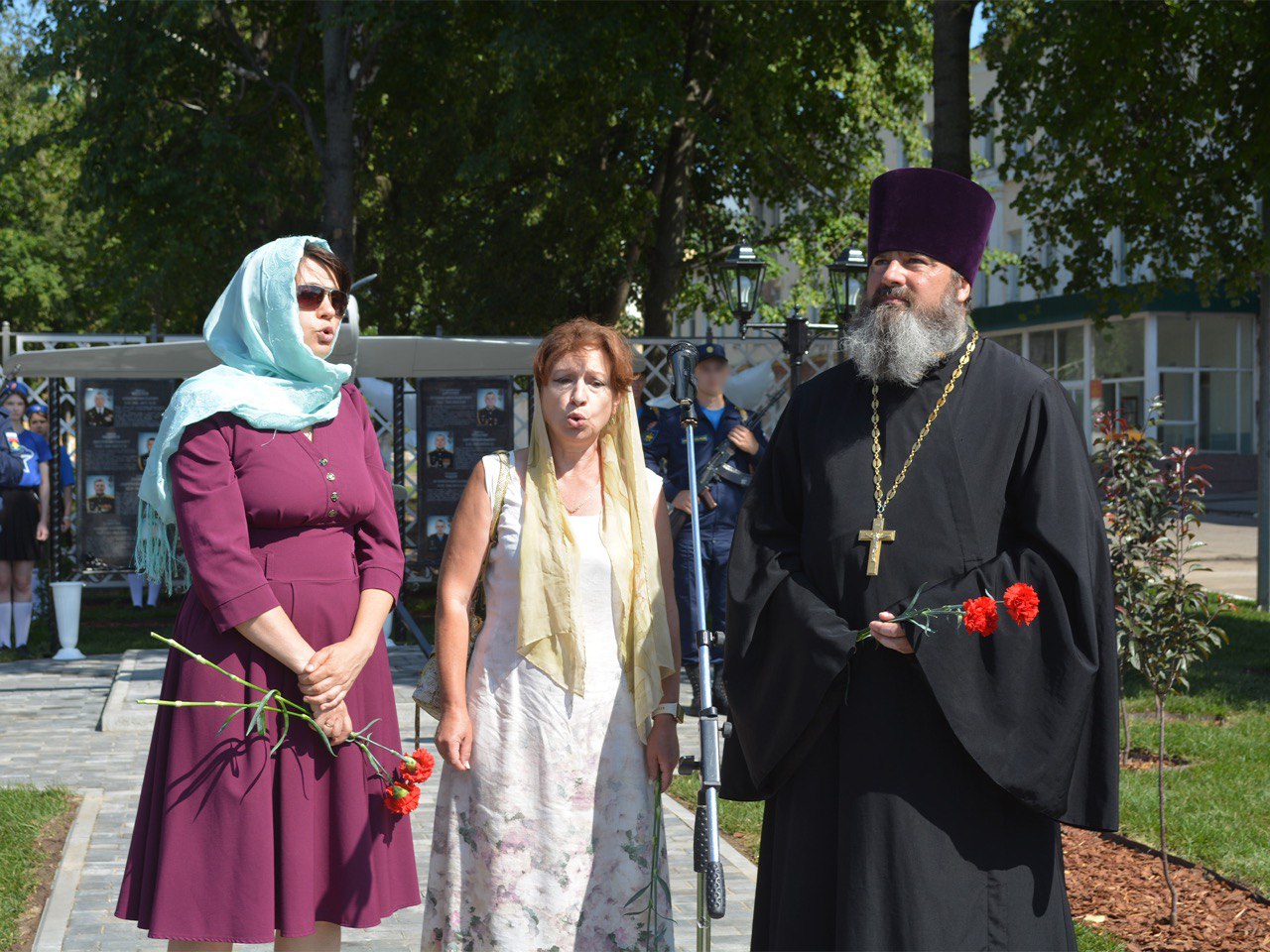 Торжественное открытие мемориала "Аллея памяти".