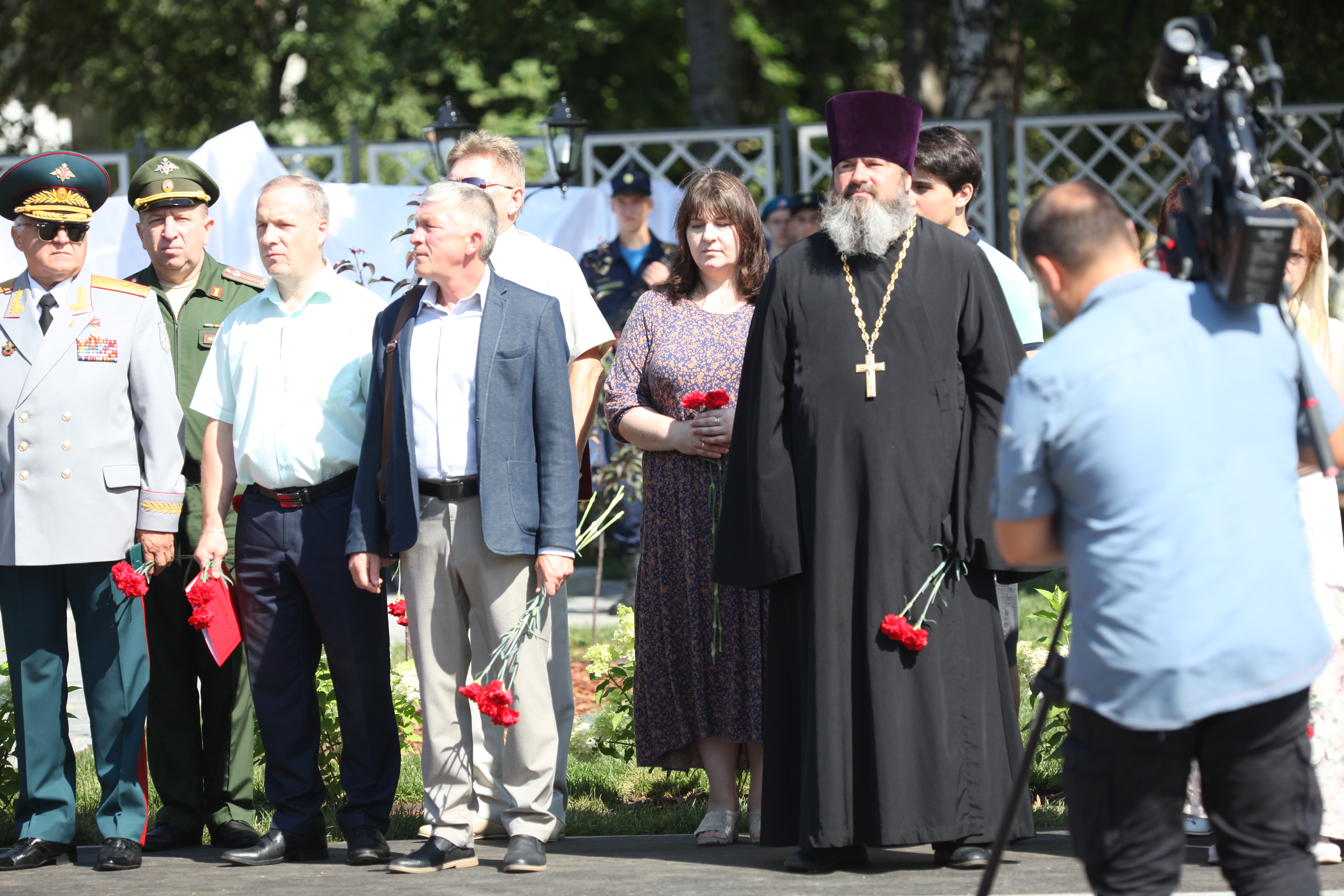 Торжественное открытие мемориала "Аллея памяти".