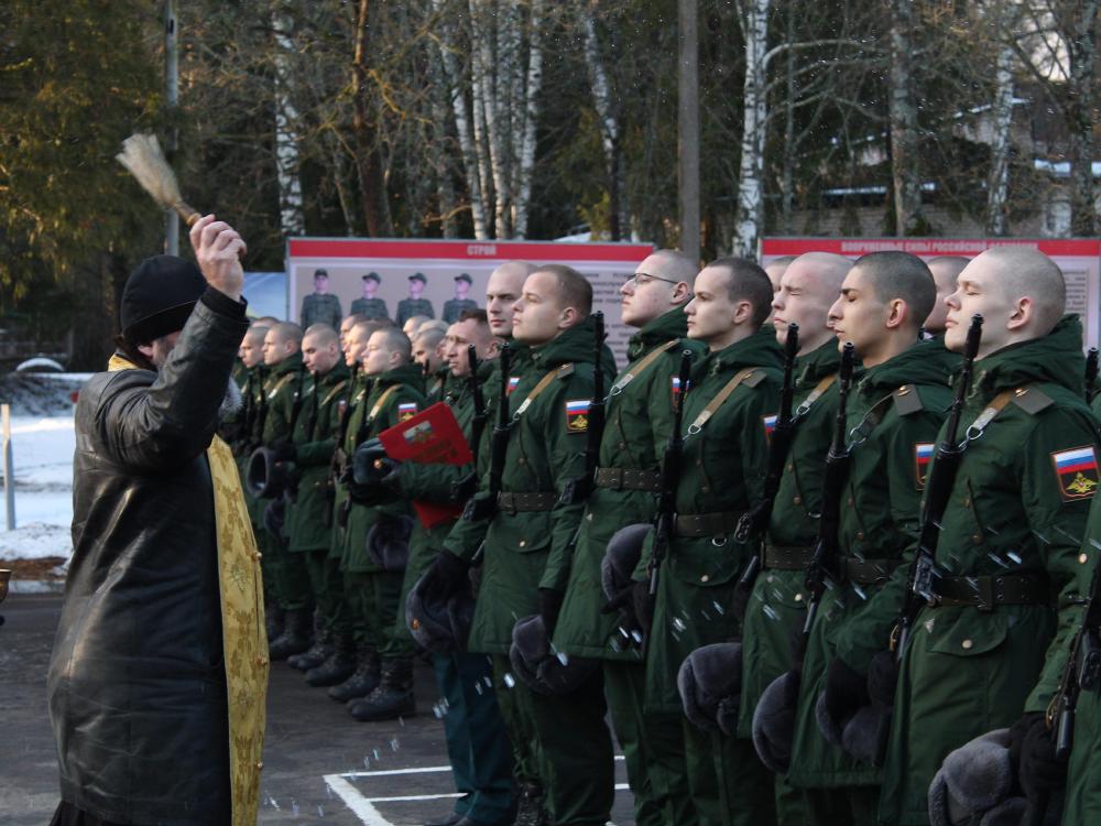 Присяга в войсковой части.