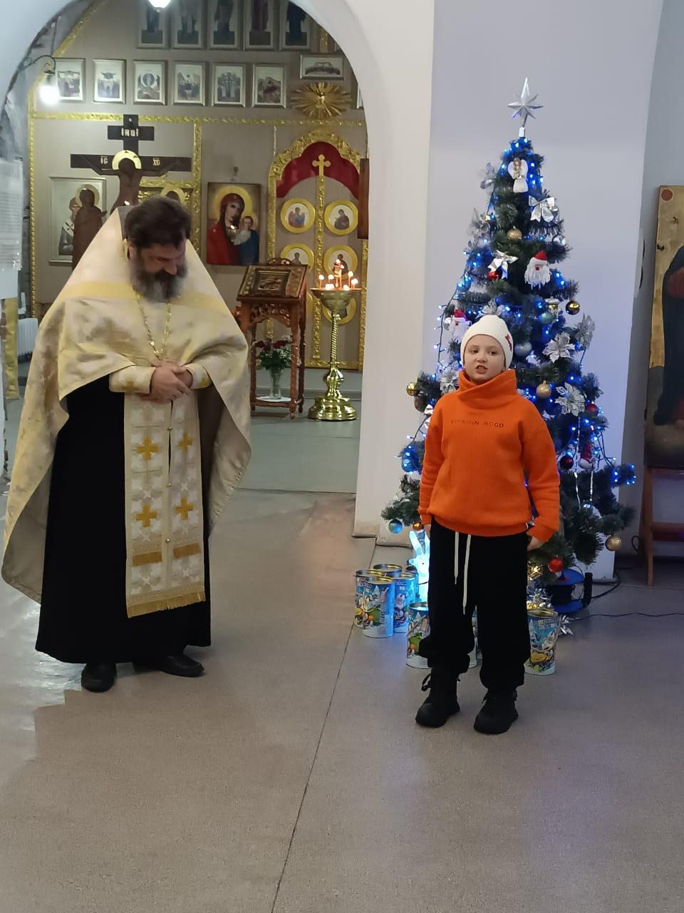 Рождество Христово на приходе Казанского храма деревни Грайвороны