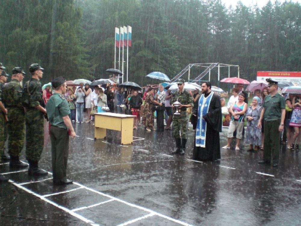 Присяга в воинской части на Черной