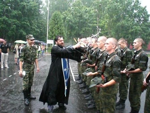 Присяга в воинской части на Черной