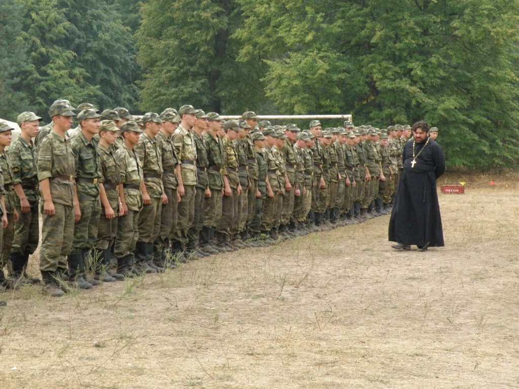 Посещение палаточного городка военнослужащих из Подольска