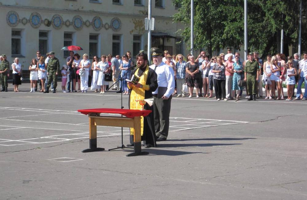 Благословение новобранцев на службу