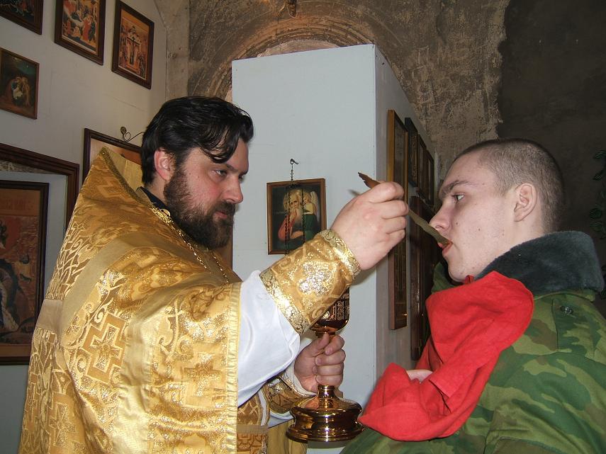 Богослужения с участием воинских частей