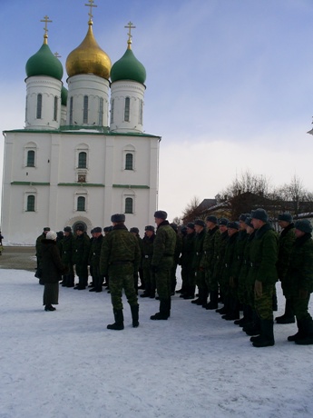 Божестенная литургия с участием военнослужащих