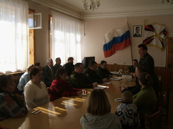 Священник Д.Измайлов выступил с отчетом о проводимой работе Церкви с воинской частью